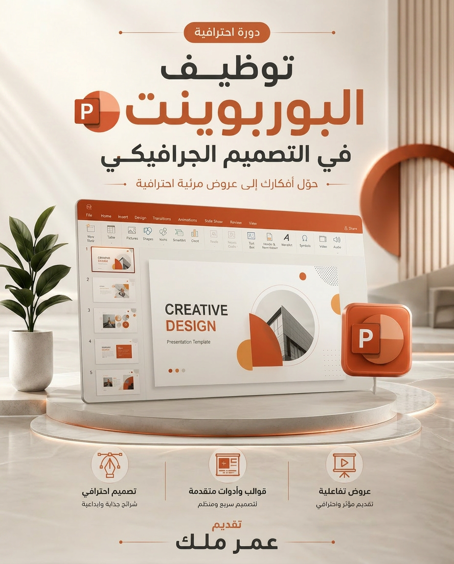 توظيف البوربوينت في التصميم الجرافيكي